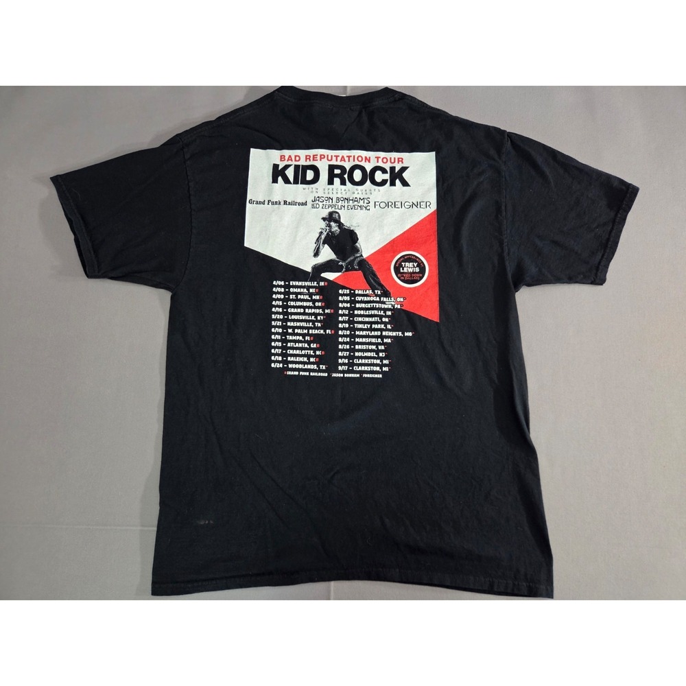 Kid Rock Shirt Adult Large Black Concert Tour Bad Reputation Band Tee 2002 - Picture 1 of 7